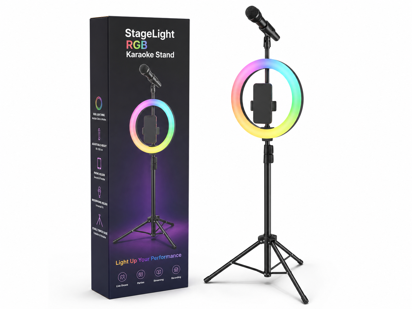 StageLight RGB Karaoke Stand